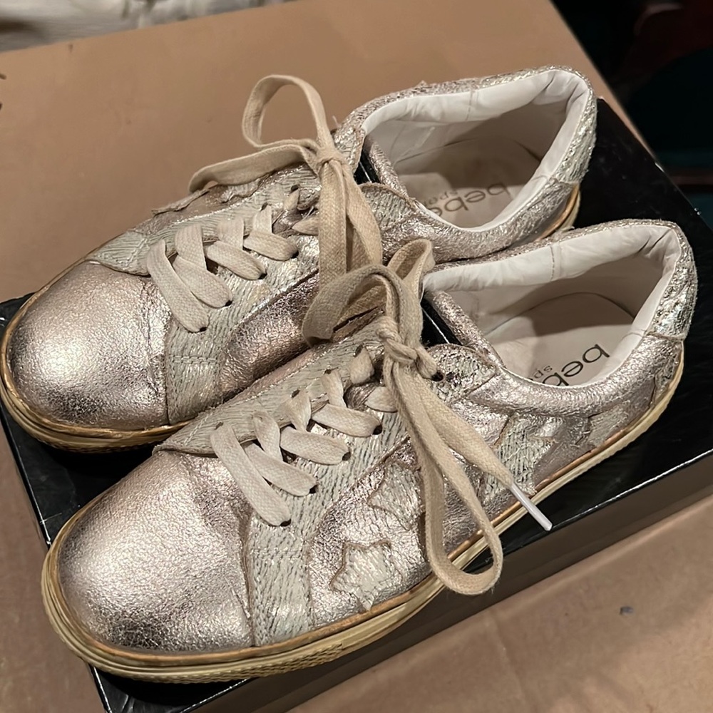 Bebe Sport- DANE - gold sneakers- 6